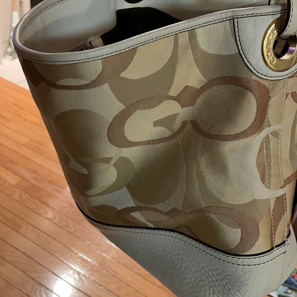 Coach Signature Optic leather C handbag - Picture 7 of 8